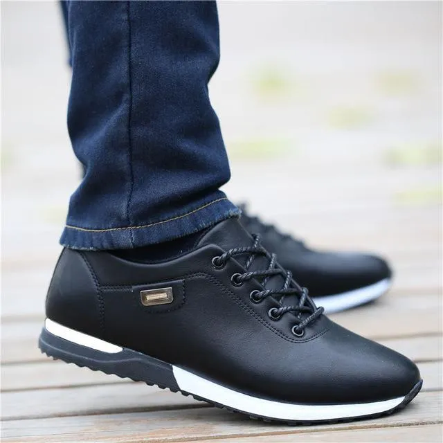 Walking Footwear Tenis Breathable Sneakers Men Leather