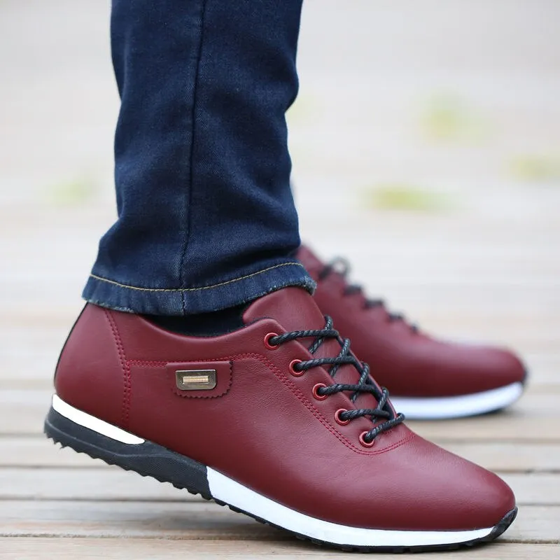 Walking Footwear Tenis Breathable Sneakers Men Leather