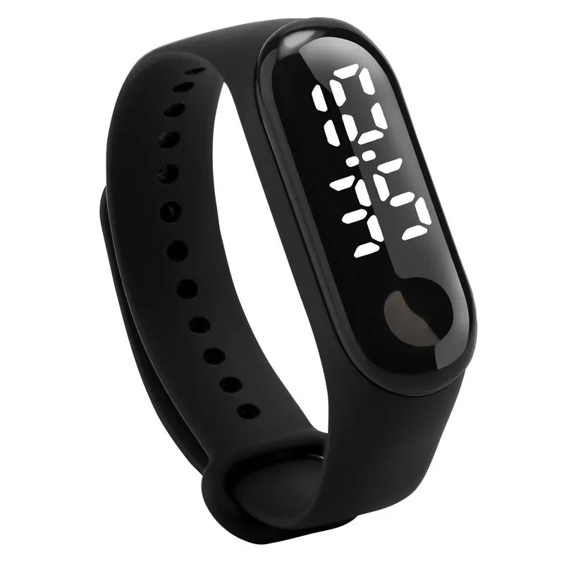 Waterproof LED White Light Fashion Student Couple Leisure Sports Touch Bracelet Electronic Watch