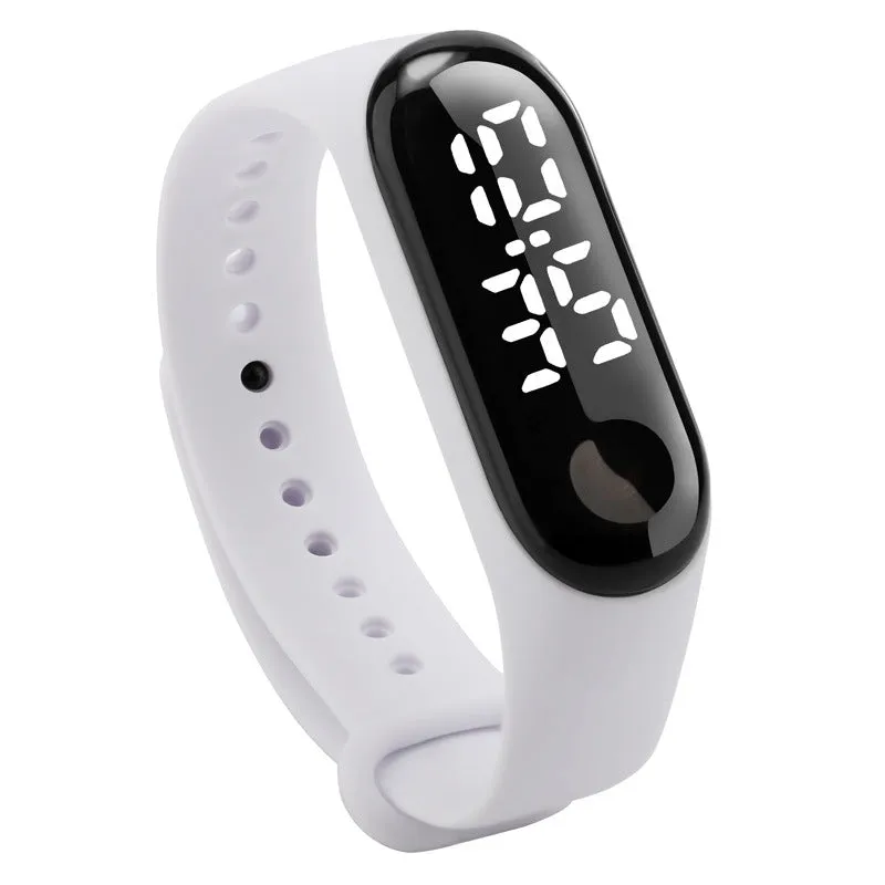 Waterproof LED White Light Fashion Student Couple Leisure Sports Touch Bracelet Electronic Watch