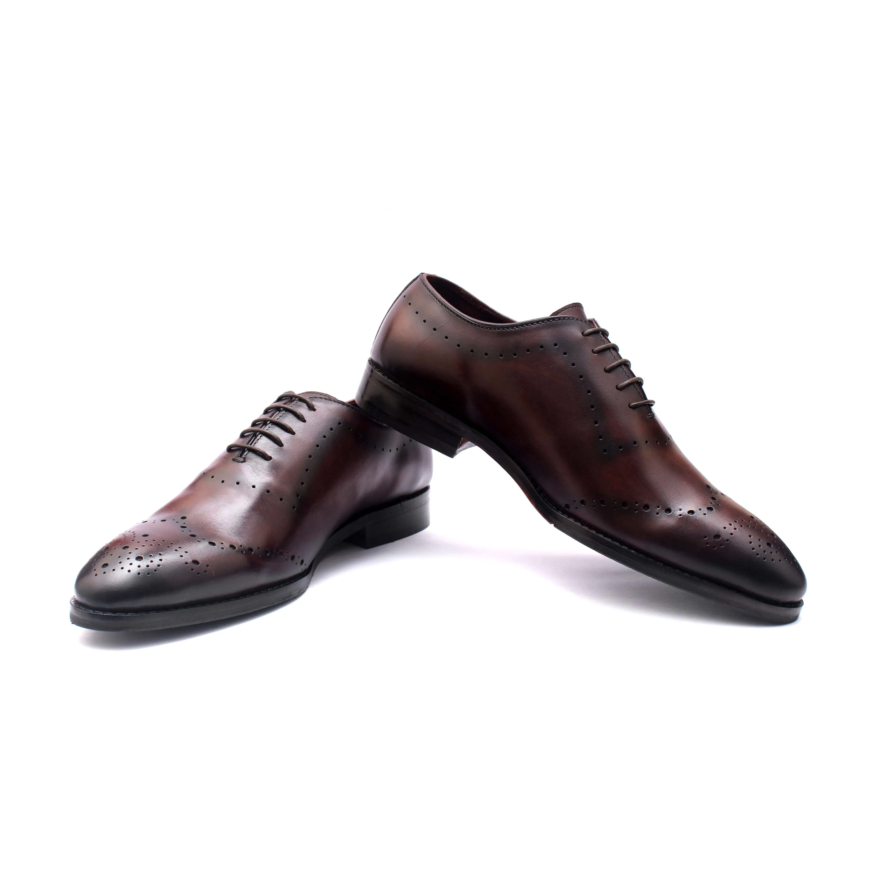 Wholecut Brogue Oxford - Oak