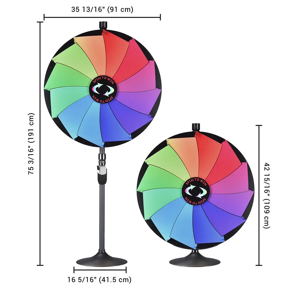 WinSpin 36" Prize Wheel Tabletop Floor Stand 12-Slot