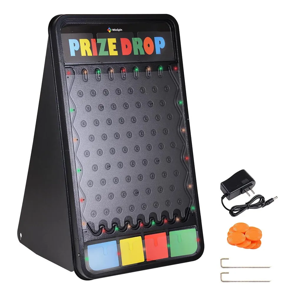 WinSpin 41x25 Custom LED Prize Drop Disk Drop Game Board Plinking