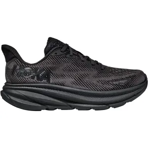 Women's Hoka Clifton 9 Black/Black Mesh