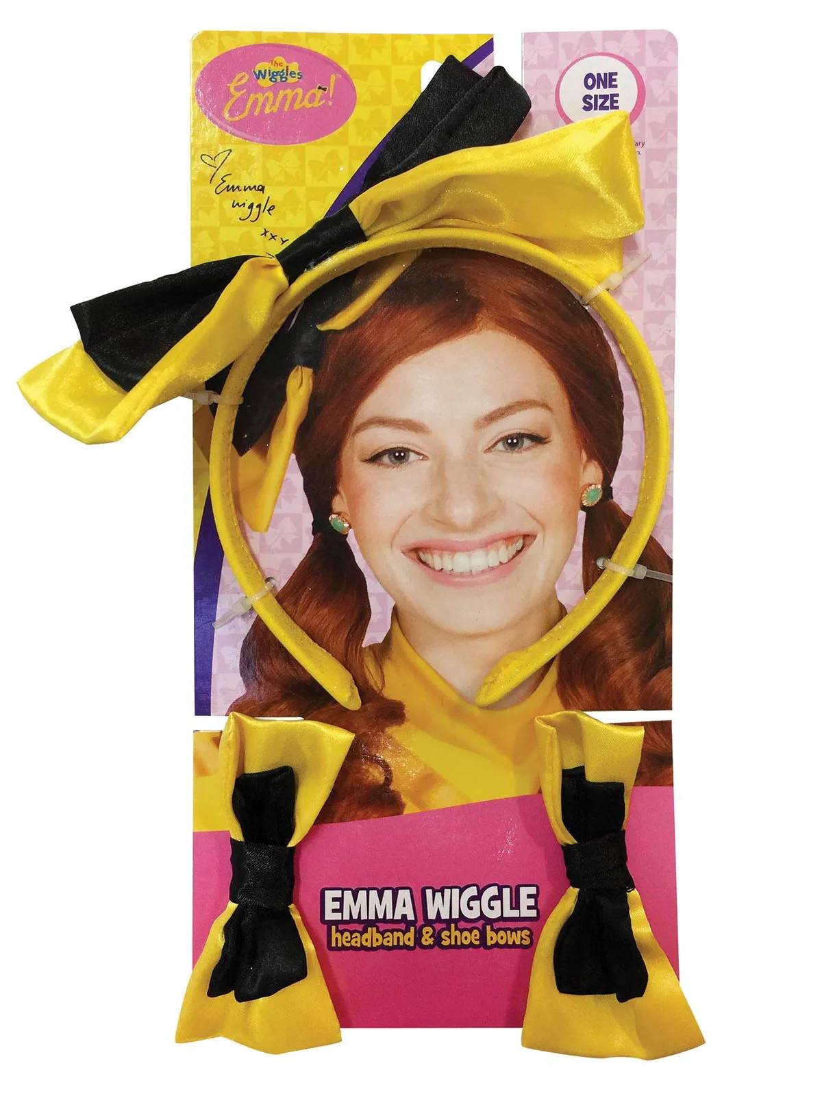 YELLOW WIGGLE HEADBAND & SHOE BOWS