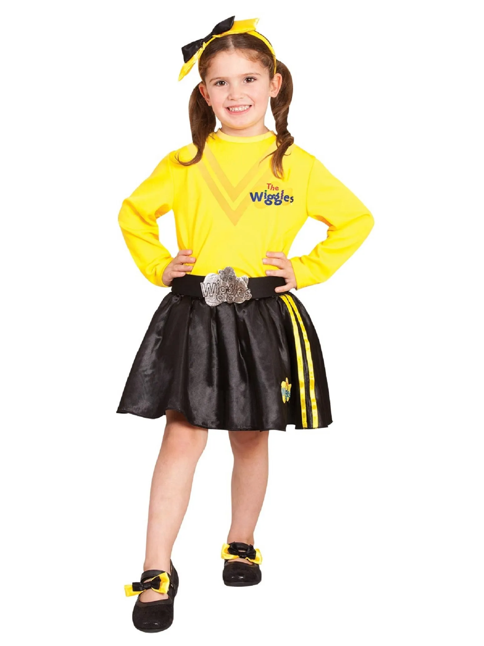 YELLOW WIGGLE HEADBAND & SHOE BOWS