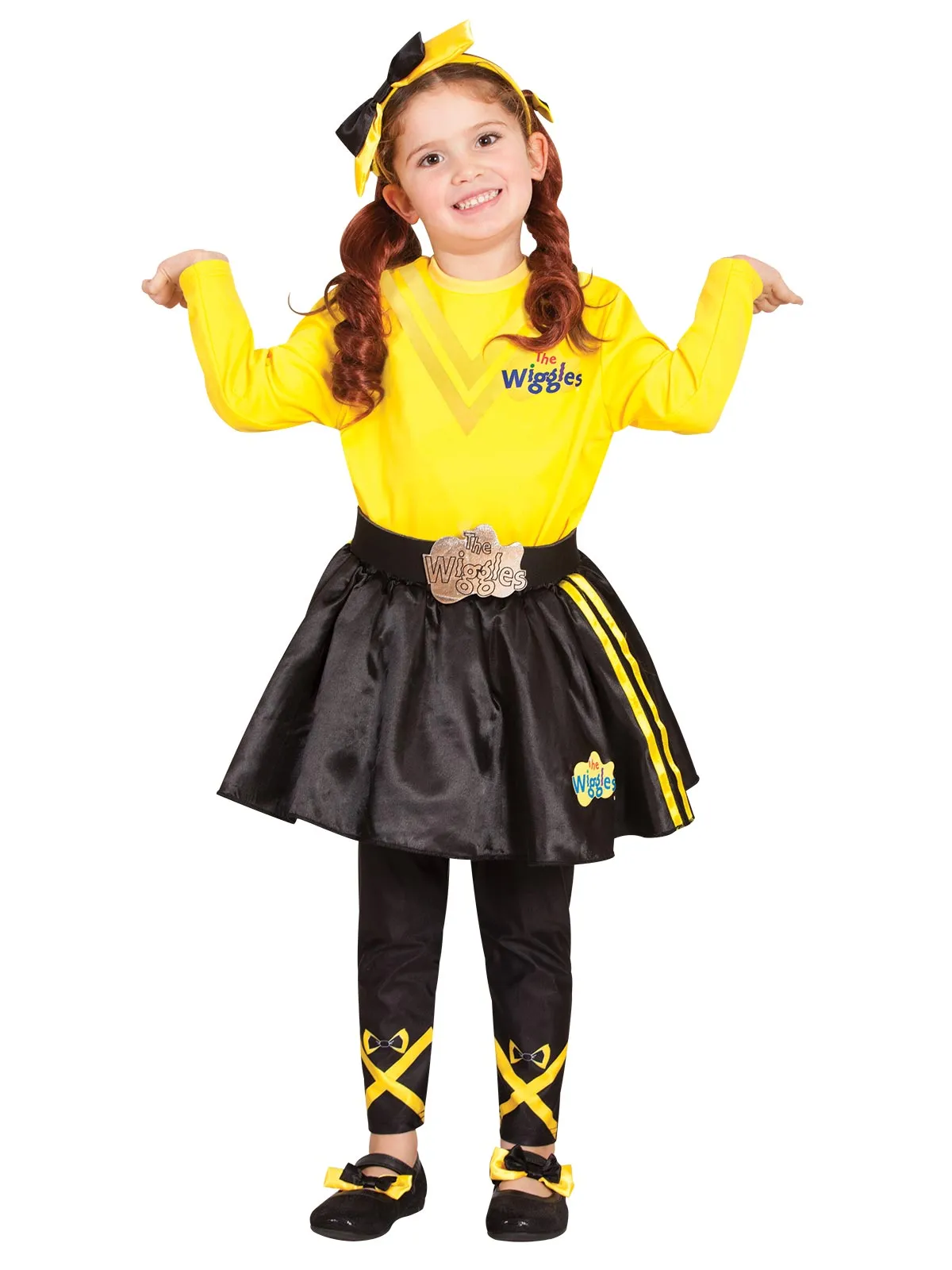 YELLOW WIGGLE HEADBAND & SHOE BOWS