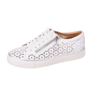 Ziera Pandoe XF White Leather Women's Walking Shoes